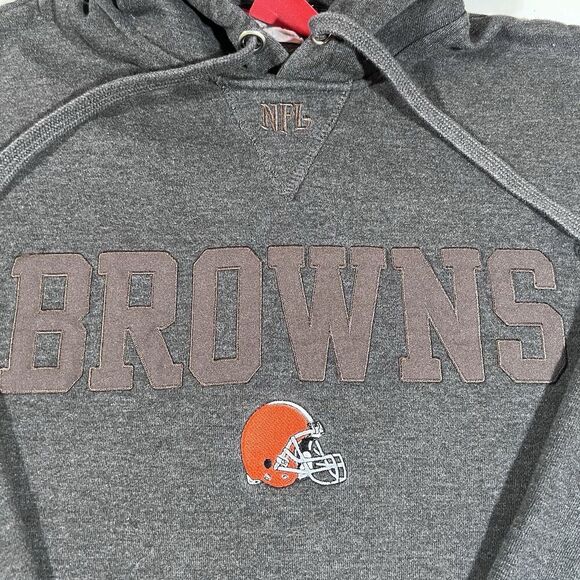 Cleveland Browns NFL Football Fleece Lined Pullover Hoodie Sweatshirt Men's Smal - Picture 3 of 9